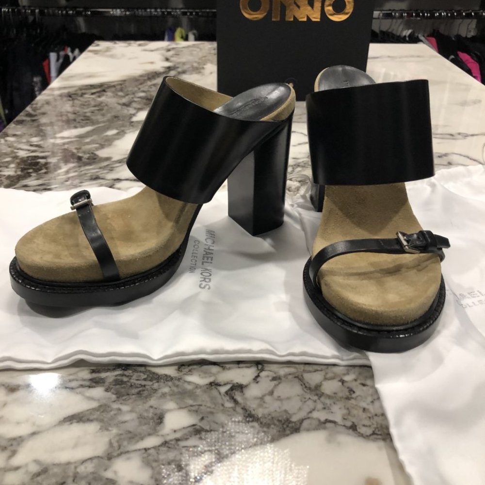 Michael Kors Collection Black Sandals